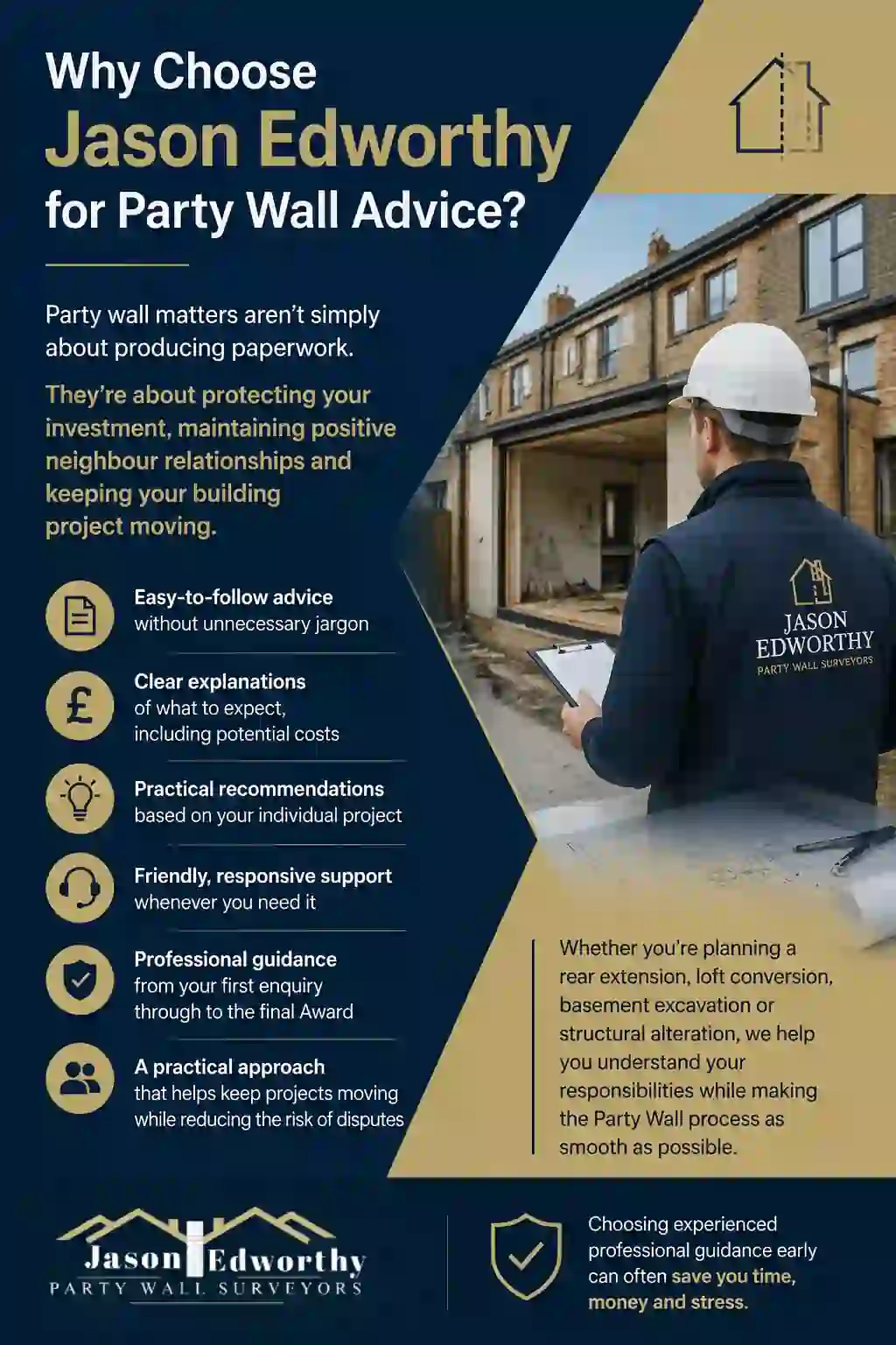 Why Choose Jason Edworthy for Party Wall Advice Cheshire?